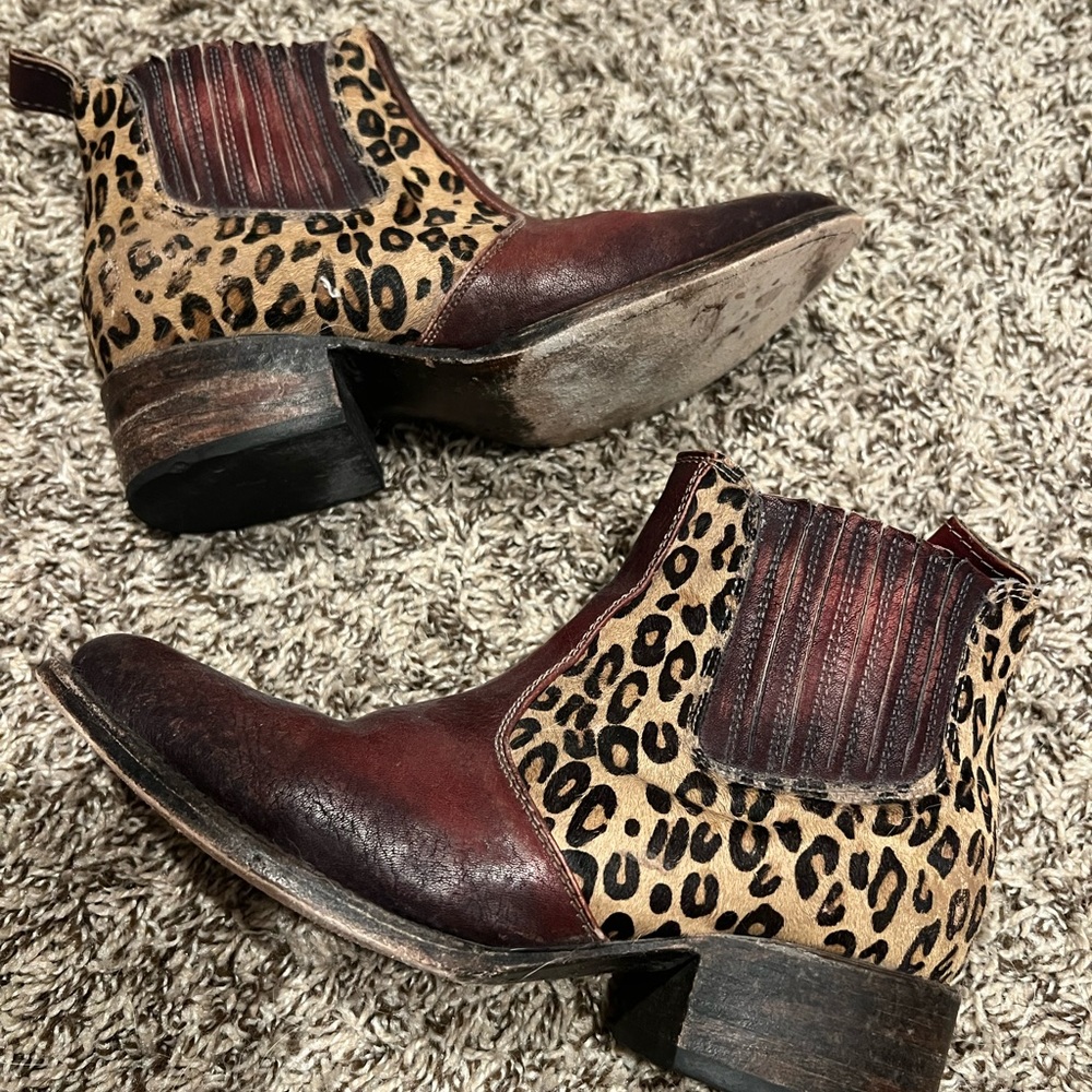 Freebird leopard booties